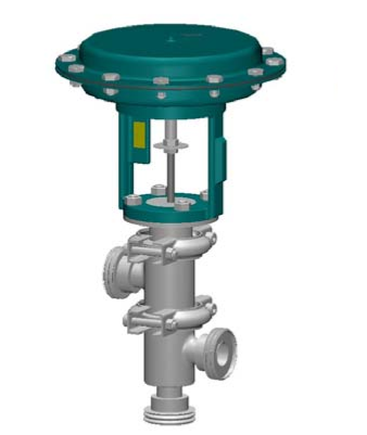 Type 1400 AD/AR - Three ways mixing - hygienic body, DN15 - DN100